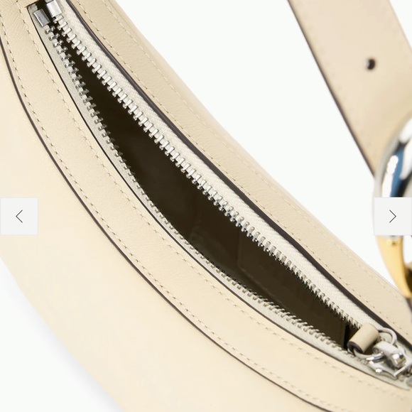 NWOT Staud Owen bag cream mixed metal shoulder bag - Picture 6 of 14